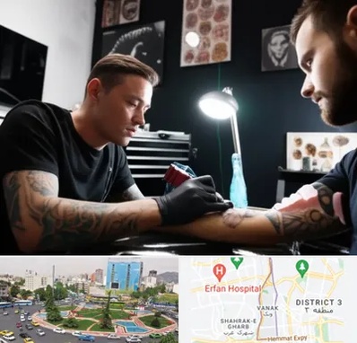 آموزشگاه تاتو در ونک 