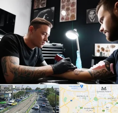 آموزشگاه تاتو در جنوب تهران 