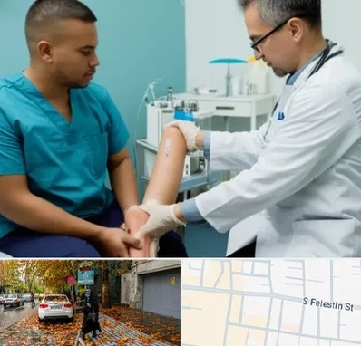 کلینیک زخم در خیابان فلسطین 