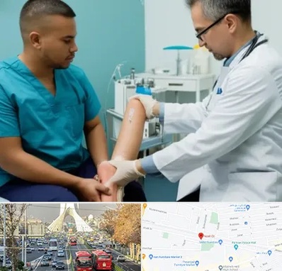 کلینیک زخم در خیابان آزادی 