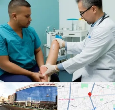 کلینیک زخم در نصف راه تبریز 