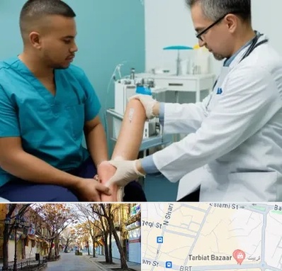 کلینیک زخم در تربیت تبریز 