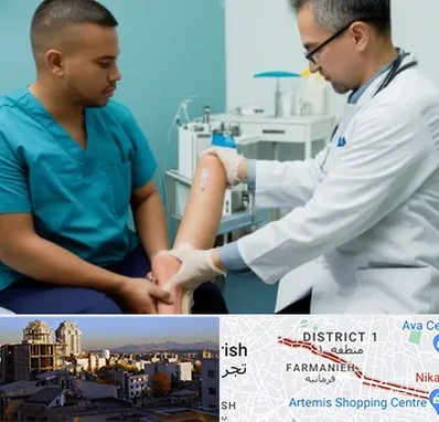 کلینیک زخم در فرمانیه 