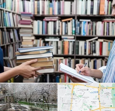 خریدار کتاب در باغ فیض