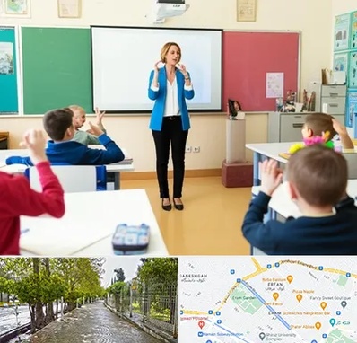 مدرسه ناشنوایان در خیابان ارم شیراز 