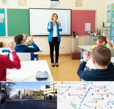 مدرسه ناشنوایان در خیابان ملاصدرا شیراز 