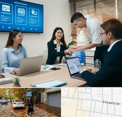 بیمه نوین در خیابان فلسطین 