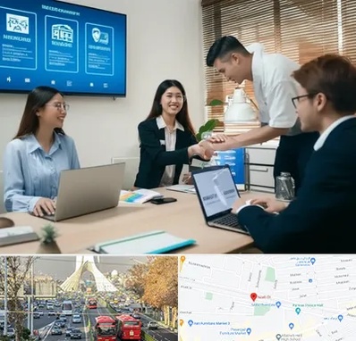 بیمه نوین در خیابان آزادی 