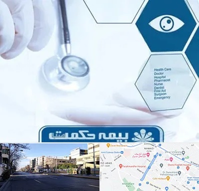 بیمه حکمت صبا در خیابان ملاصدرا شیراز 