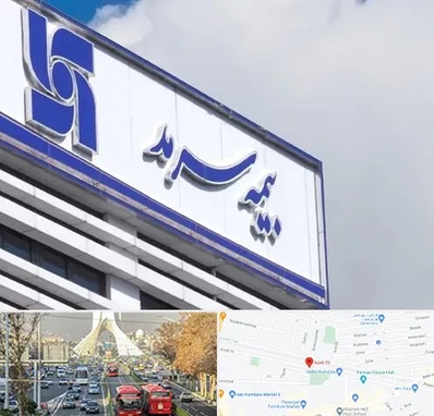 بیمه سرمد در خیابان آزادی 