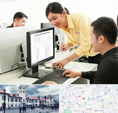 کافی نت ثبت نام لاتاری در میدان شهرداری رشت 