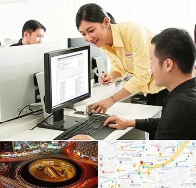 کافی نت ثبت نام لاتاری در میدان ولیعصر 