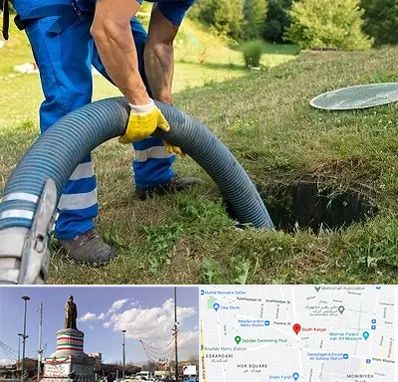 لوله کشی فاضلاب در کارگر جنوبی