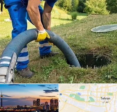 لوله کشی فاضلاب در غرب تهران