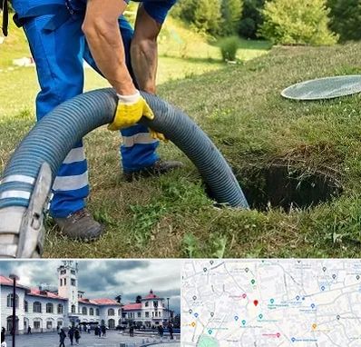 لوله کشی فاضلاب در میدان شهرداری رشت