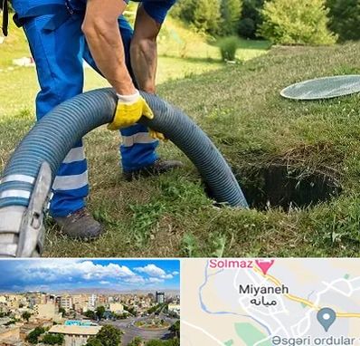 لوله کشی فاضلاب در میانه