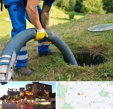 لوله کشی فاضلاب در بلوار سجاد مشهد