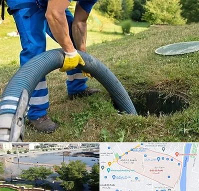 لوله کشی فاضلاب در گلستان اهواز