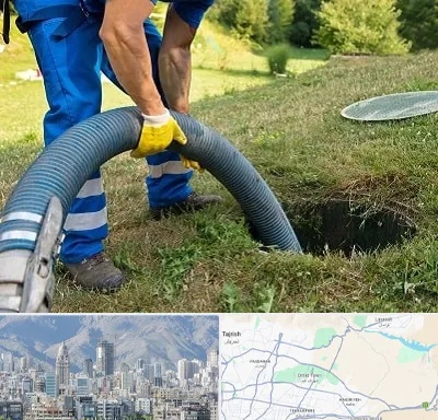 لوله کشی فاضلاب در شمال شرق تهران