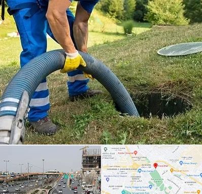 لوله کشی فاضلاب در بلوار توس مشهد