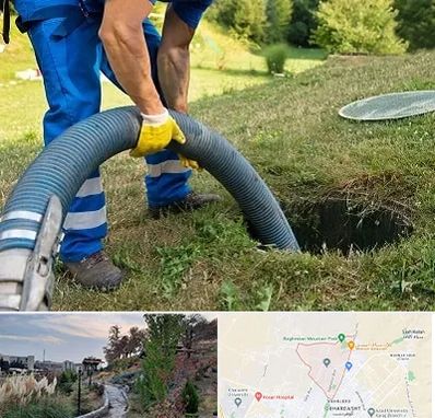 لوله کشی فاضلاب در باغستان کرج