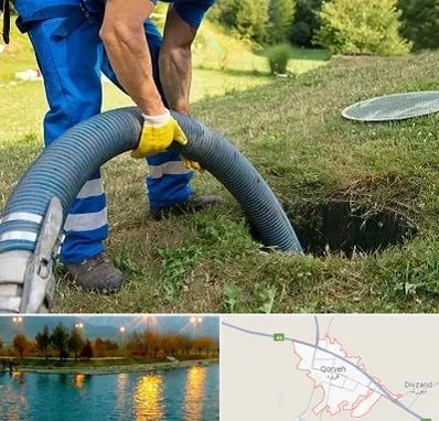 لوله کشی فاضلاب در قروه