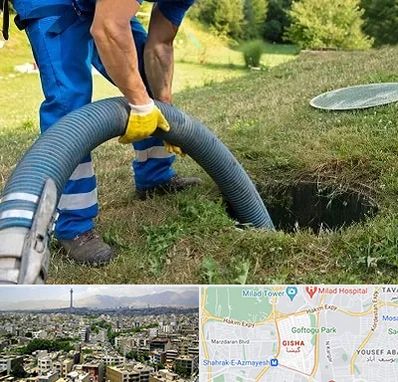 لوله کشی فاضلاب در گیشا