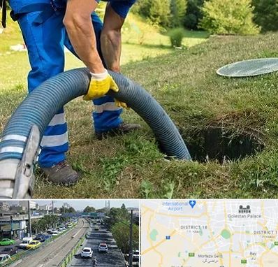 لوله کشی فاضلاب در جنوب تهران