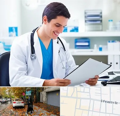 پزشک عمومی در خیابان فلسطین 