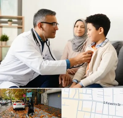 پزشک عمومی در منزل در خیابان فلسطین 