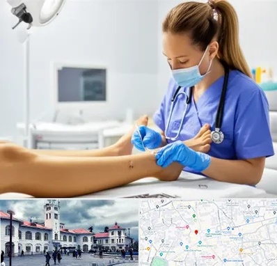 کارشناس زخم در میدان شهرداری رشت 