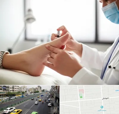 متخصص زخم دیابت در خیابان دامپزشکی