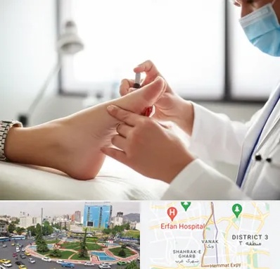 متخصص زخم دیابت در ونک 