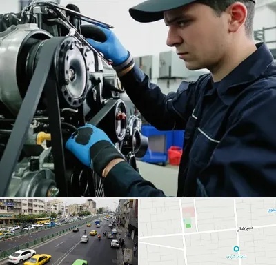 لوازم یدکی ماشین سنگین در خیابان دامپزشکی