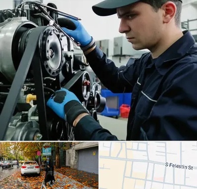 لوازم یدکی ماشین سنگین در خیابان فلسطین 