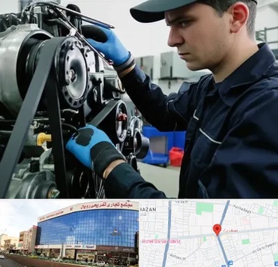 لوازم یدکی ماشین سنگین در نصف راه تبریز 