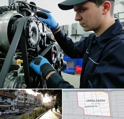 لوازم یدکی ماشین سنگین در خیابان جمالزاده 