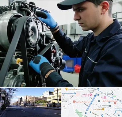 لوازم یدکی ماشین سنگین در خیابان ملاصدرا شیراز 