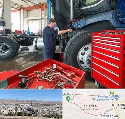 لوازم یدکی کامیون در شهرک گلستان شیراز 