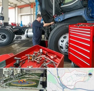 لوازم یدکی کامیون در مرزداران تبریز 