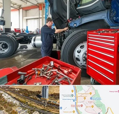 لوازم یدکی کامیون در خیابان نیایش شیراز 