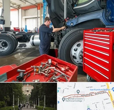 لوازم یدکی کامیون در بلوار معلم رشت 