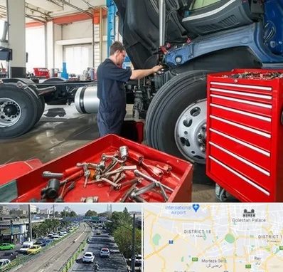 لوازم یدکی کامیون در جنوب تهران 