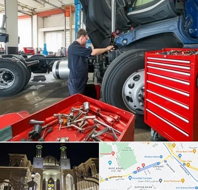 لوازم یدکی کامیون در زرگری شیراز 