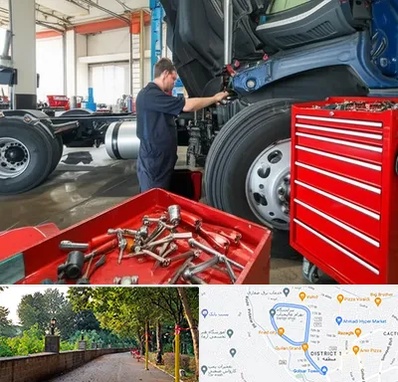 لوازم یدکی کامیون در فلکه گاز رشت 