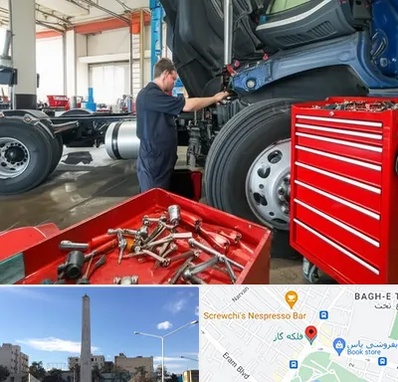 لوازم یدکی کامیون در فلکه گاز شیراز 