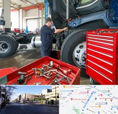 لوازم یدکی کامیون در خیابان ملاصدرا شیراز 