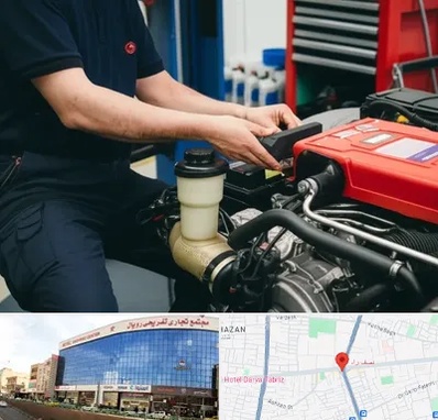 لوازم یدکی کامیون بنز در نصف راه تبریز 