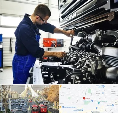 لوازم یدکی اسکانیا در خیابان آزادی 