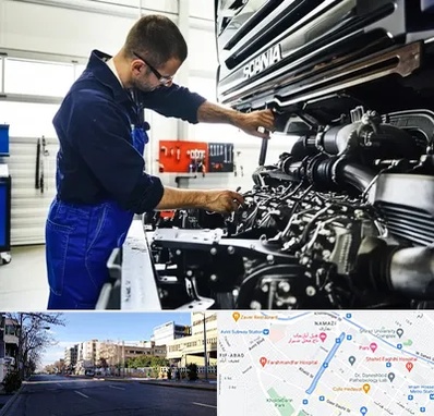 لوازم یدکی اسکانیا در خیابان ملاصدرا شیراز 